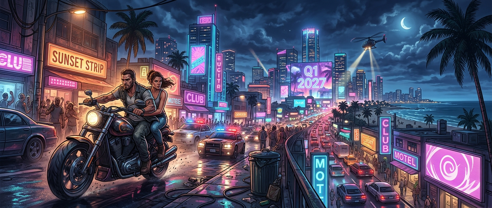 【传言】《GTA6》PC版或于2027年第一季度发售